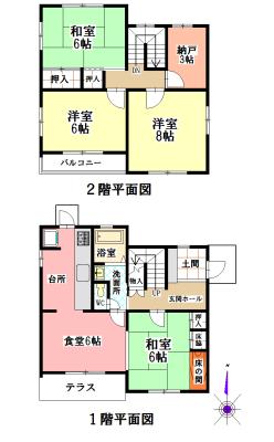 Floor plan. 11.8 million yen, 4DK + S (storeroom), Land area 165.06 sq m , Building area 92.74 sq m each room, Good is per yang.