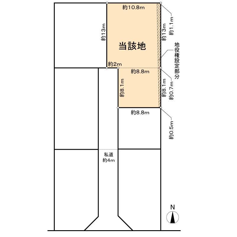 Compartment figure. 15.8 million yen, 4LDK, Land area 213.56 sq m , Please refer to the building area 115.76 sq m Seddo part.