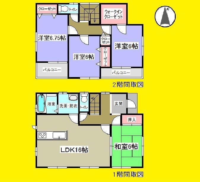 Floor plan. 25,800,000 yen, 4LDK, Land area 136.3 sq m , Building area 103.92 sq m