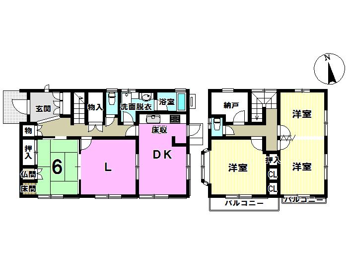 Floor plan. 26,800,000 yen, 4LDK + S (storeroom), Land area 314.04 sq m , Building area 119.86 sq m