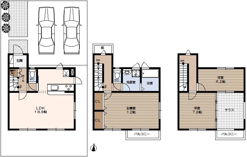Floor plan. 29,900,000 yen, 3LDK, Land area 125.7 sq m , Building area 120.48 sq m