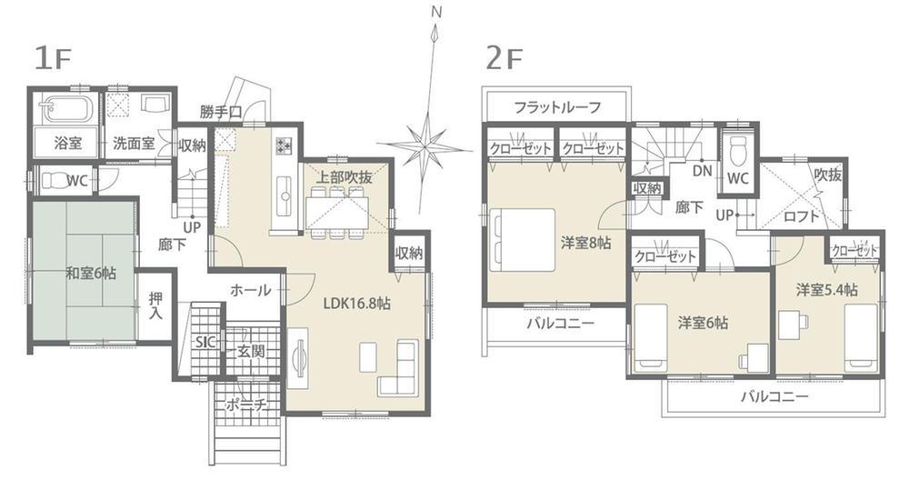Floor plan. (C Building), Price 30.5 million yen, 4LDK, Land area 155.25 sq m , Building area 110.98 sq m