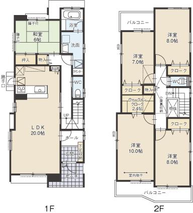 Floor plan. Foster family smile, House that was in each of the living. I want to spend gently peaceful time with his family !!