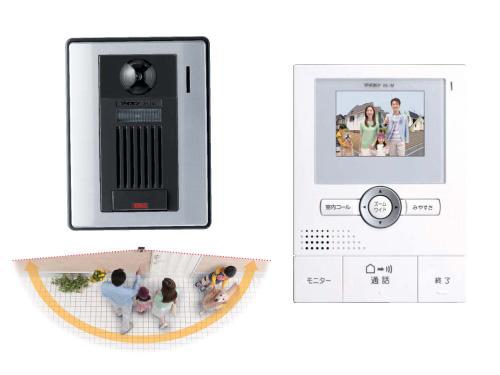 Security equipment. Clearly confirmed by intercom with LCD color monitor. 