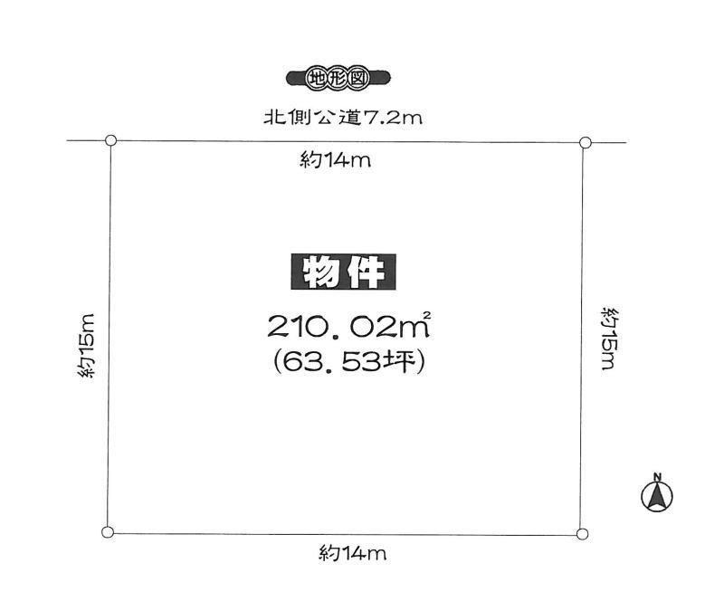 Compartment figure. Land price 6.7 million yen, Land area 210.02 sq m