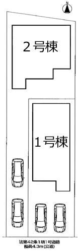 Compartment figure.  ◆ Facing the south road ◆ 