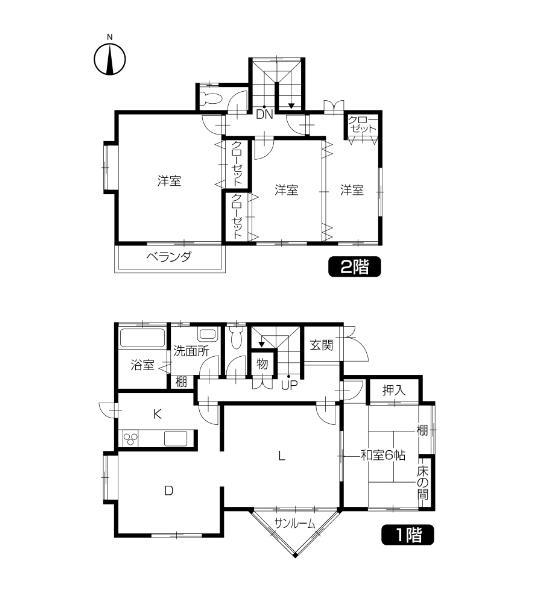 Floor plan. 20,980,000 yen, 4LDK, Land area 180.41 sq m , It becomes a building area of ​​119.21 sq m floor plan. Please confirm please.