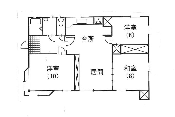 Floor plan. 11 million yen, 3LDK, Land area 191.54 sq m , It is a building area of ​​77.84 sq m one-story house