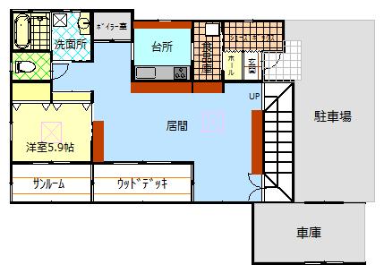 Floor plan. 24,800,000 yen, 4LDK, Land area 198.45 sq m , Building area 110.12 sq m