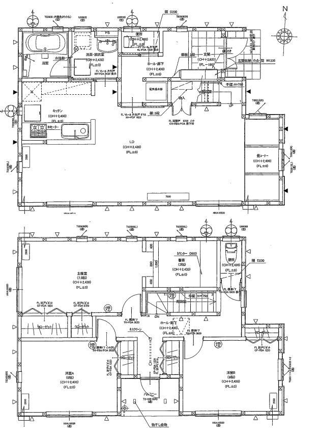 Floor plan. 25,300,000 yen, 4LDK, Land area 150.55 sq m , Building area 108.54 sq m Floor