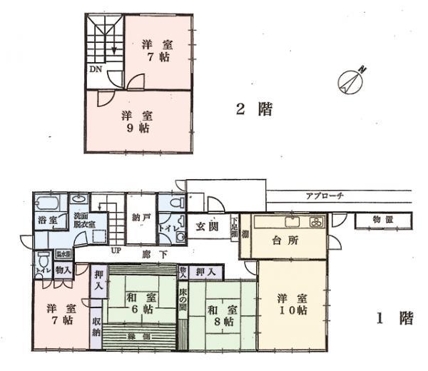 Floor plan. 17.8 million yen, 5LDK, Land area 273.15 sq m , Building area 149.98 sq m