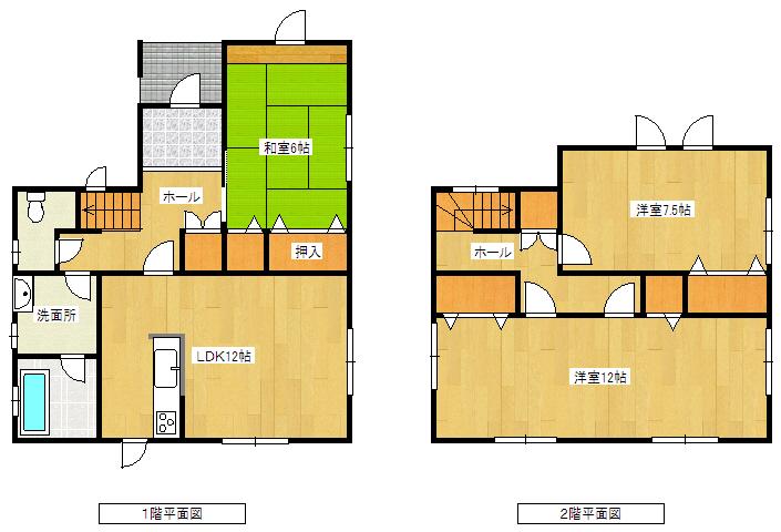 Floor plan. 8.2 million yen, 3LDK, Land area 295.57 sq m , Building area 115.5 sq m 2F12 Pledge Western-style rooms are available partition