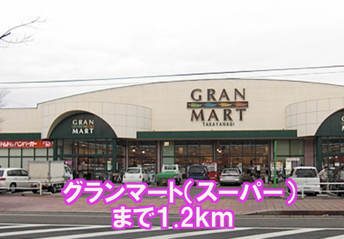 Supermarket. 1200m to Grand Mart Nakadori store (Super)