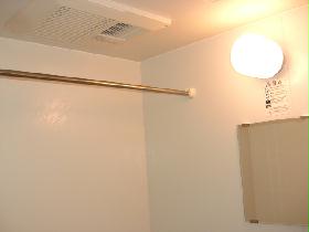 Living and room. Bathroom ventilation dryer