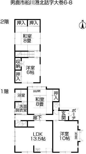 Floor plan. 12.8 million yen, 4LDK, Land area 199.76 sq m , Building area 106.36 sq m