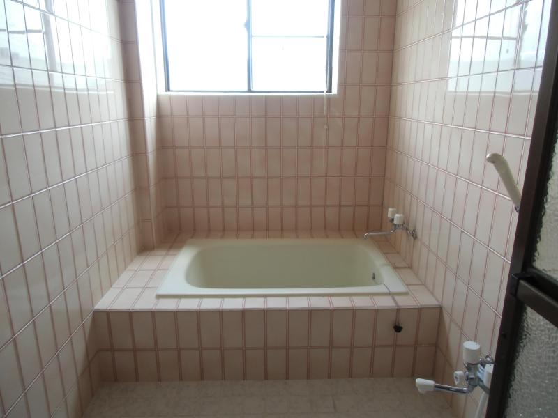 Bath. Pink bathroom! 