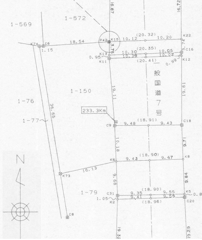 Compartment figure. Land price 10 million yen, Land area 630 sq m boundary confirmation view