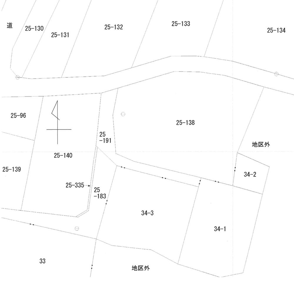 Compartment figure. Land price 8 million yen, Land area 1,400.04 sq m public view