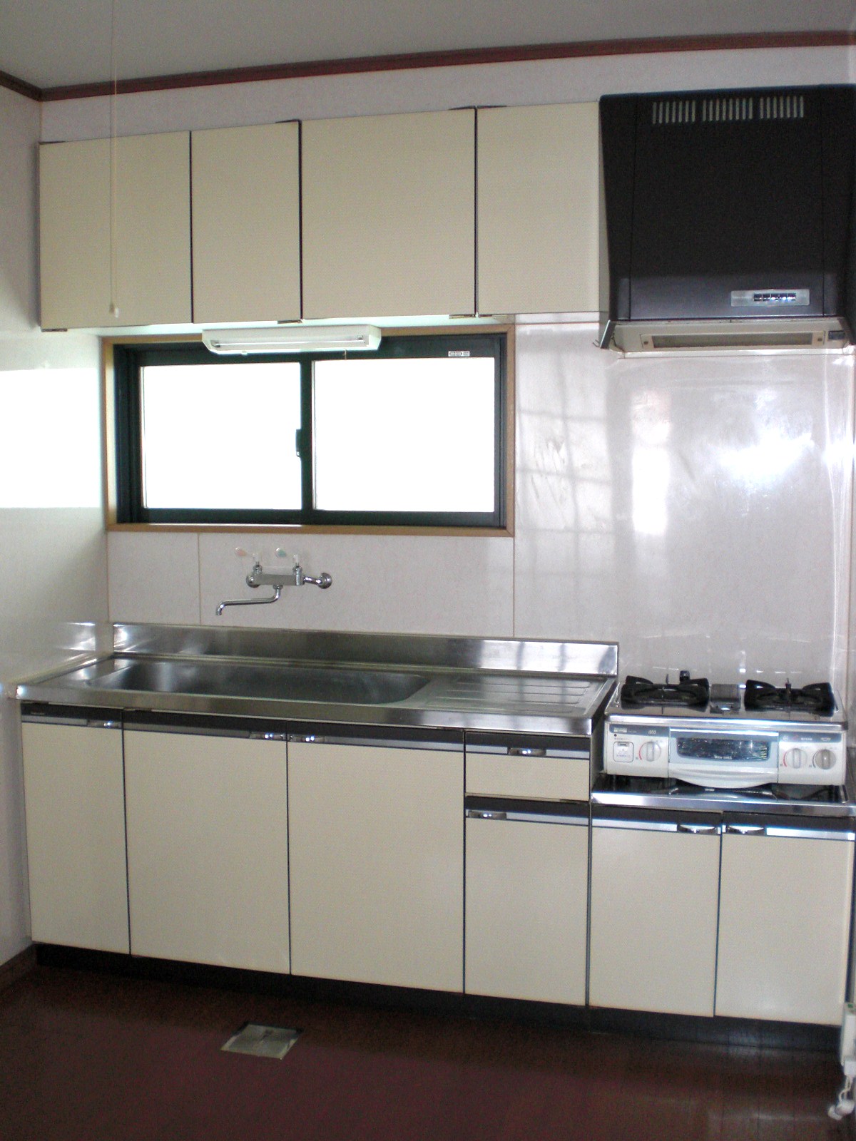 Kitchen. Large kitchen is equipped with gas stove