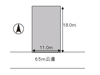 Compartment figure. Land price 9.6 million yen, Land area 200.04 sq m south-facing