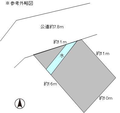Compartment figure. Land price 8 million yen, Land area 144.91 sq m finalized survey ・ Waterway Haraisage necessary