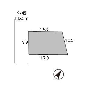 Compartment figure. Land price 4.4 million yen, Land area 161.33 sq m