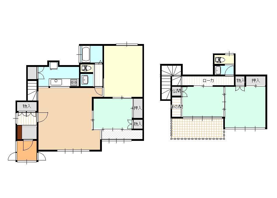 Floor plan. 16.8 million yen, 4LDK, Land area 159.53 sq m , Building area 159.53 sq m