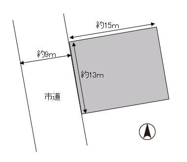 Compartment figure. Land price 5.3 million yen, Land area 203.87 sq m