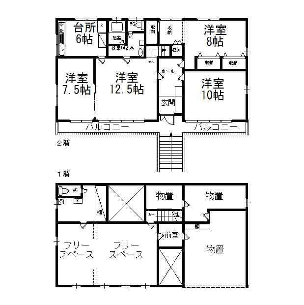 Floor plan. 9 million yen, 6K, Land area 199.76 sq m , Building area 198.3 sq m