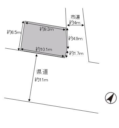Compartment figure. Land price 1.28 million yen, Land area 64.84 sq m