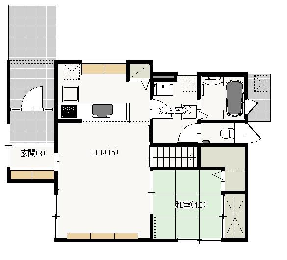 Floor plan. 34,253,000 yen, 4LDK + S (storeroom), Land area 232.89 sq m , Building area 99.36 sq m