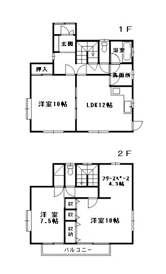 Floor plan. 16.5 million yen, 3LDK + S (storeroom), Land area 158.62 sq m , Building area 107.83 sq m spacious floor plan