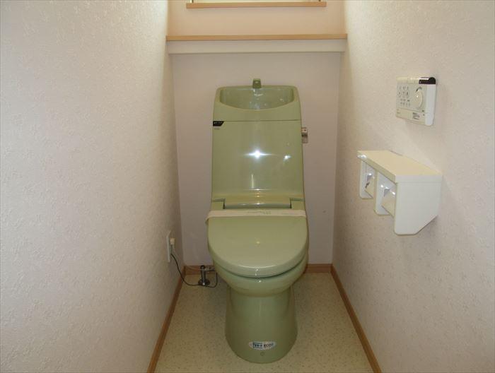 Toilet. The first floor of the bidet with toilet