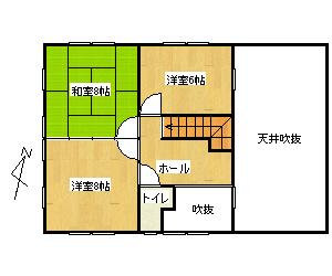 Floor plan. 22,800,000 yen, 4LDK, Land area 1,323.6 sq m , Building area 128.06 sq m 2F