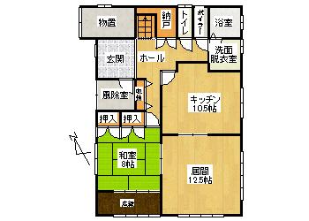 Floor plan. 13.8 million yen, 4DK + S (storeroom), Land area 200.03 sq m , Building area 159.36 sq m 1F