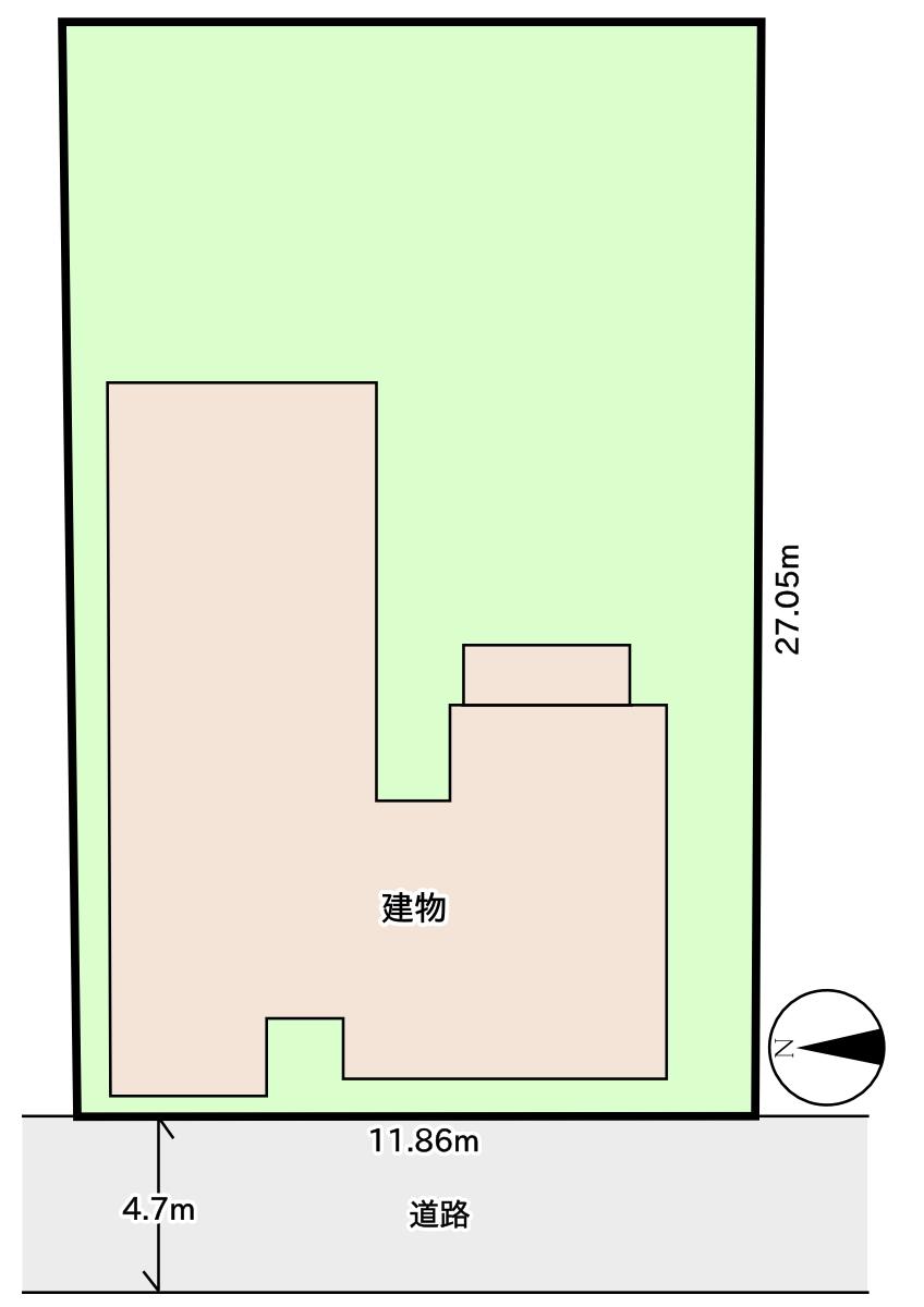 Compartment figure. Land price 13.5 million yen, Land area 325.52 sq m