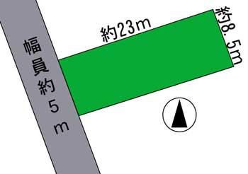 Compartment figure. Land price 4.5 million yen, Land area 164.73 sq m