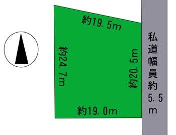 Compartment figure. Land price 6.5 million yen, We will give priority to the current state if there is a difference in land area 430 sq m drawing and current state