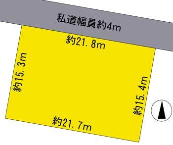 Compartment figure. Land price 10 million yen, We will give priority to the current state if there is a difference in land area 336.88 sq m drawing and current state