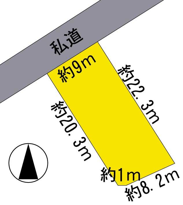 Compartment figure. Land price 5.8 million yen, We will give priority to the current state if there is a difference in land area 195.04 sq m drawing and current state