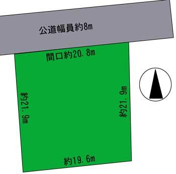 Compartment figure. Land price 13.4 million yen, We will give priority to the current state if there is a difference in land area 442.95 sq m drawing and current state