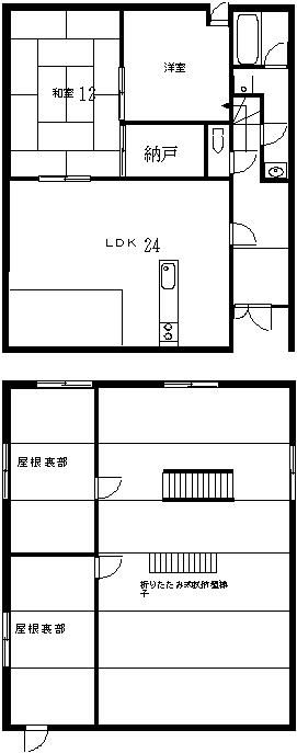 Floor plan. 15.8 million yen, 4LDK + S (storeroom), Land area 375 sq m , Building area 314.54 sq m Houyet floor plan
