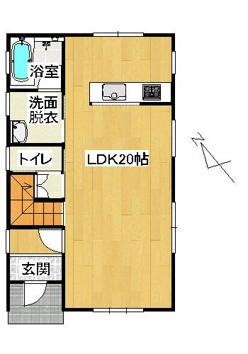 Floor plan. 13.8 million yen, 4LDK, Land area 214.99 sq m , Building area 93.56 sq m 1F