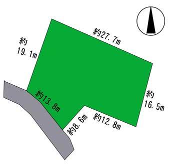 Compartment figure. Land price 10.6 million yen, We will give priority to the current state if there is a difference in land area 540.94 sq m drawing and current state
