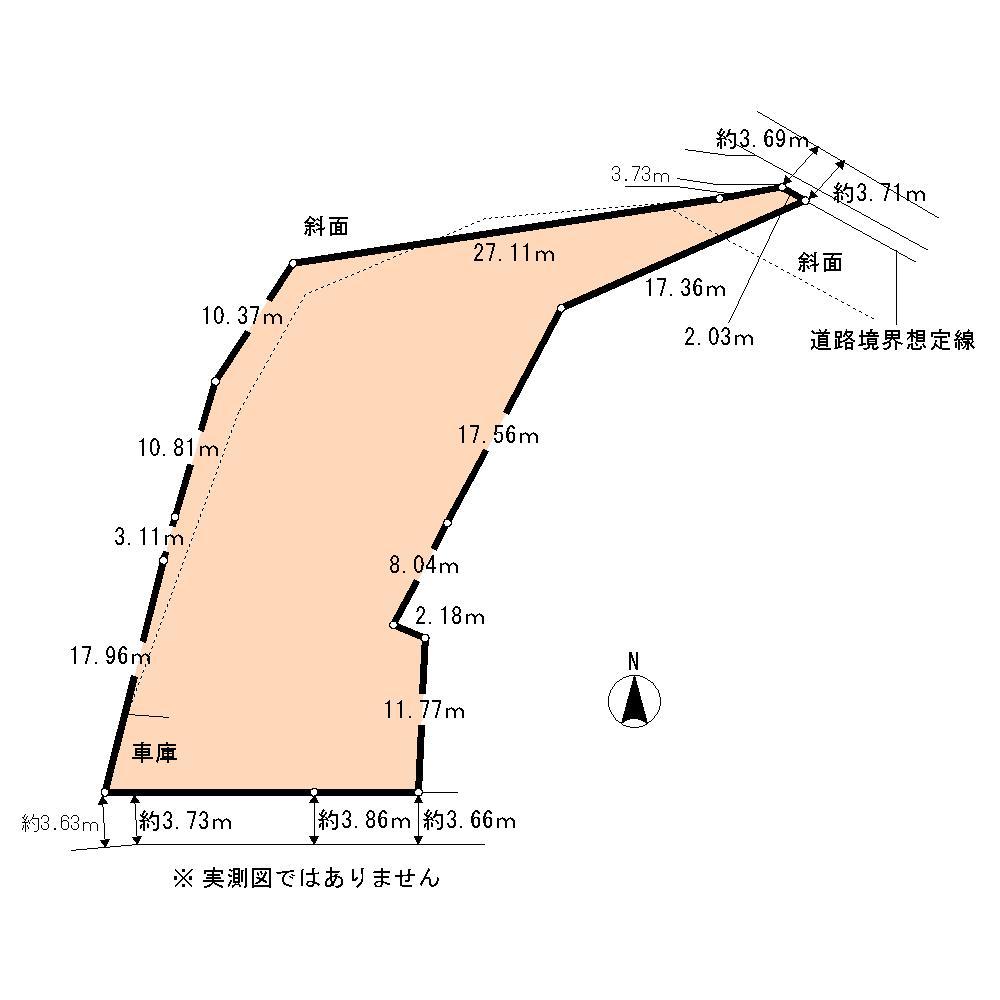 Compartment figure. Land price 29,800,000 yen, Land area 815.19 sq m