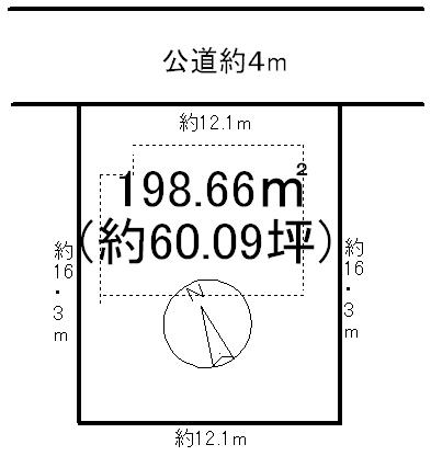 Compartment figure. Land price 22 million yen, Land area 198.66 sq m