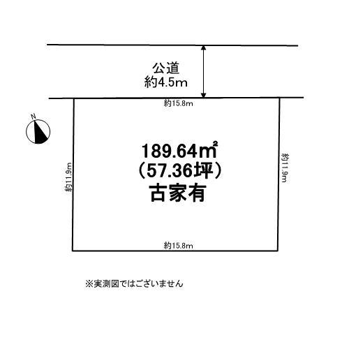Compartment figure. Land price 16.3 million yen, Land area 189.64 sq m