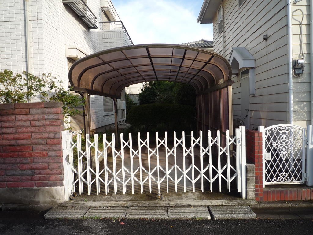 Parking lot. With carport