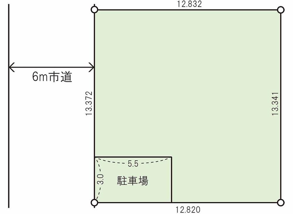 Compartment figure. Land price 17.8 million yen, Land area 172 sq m