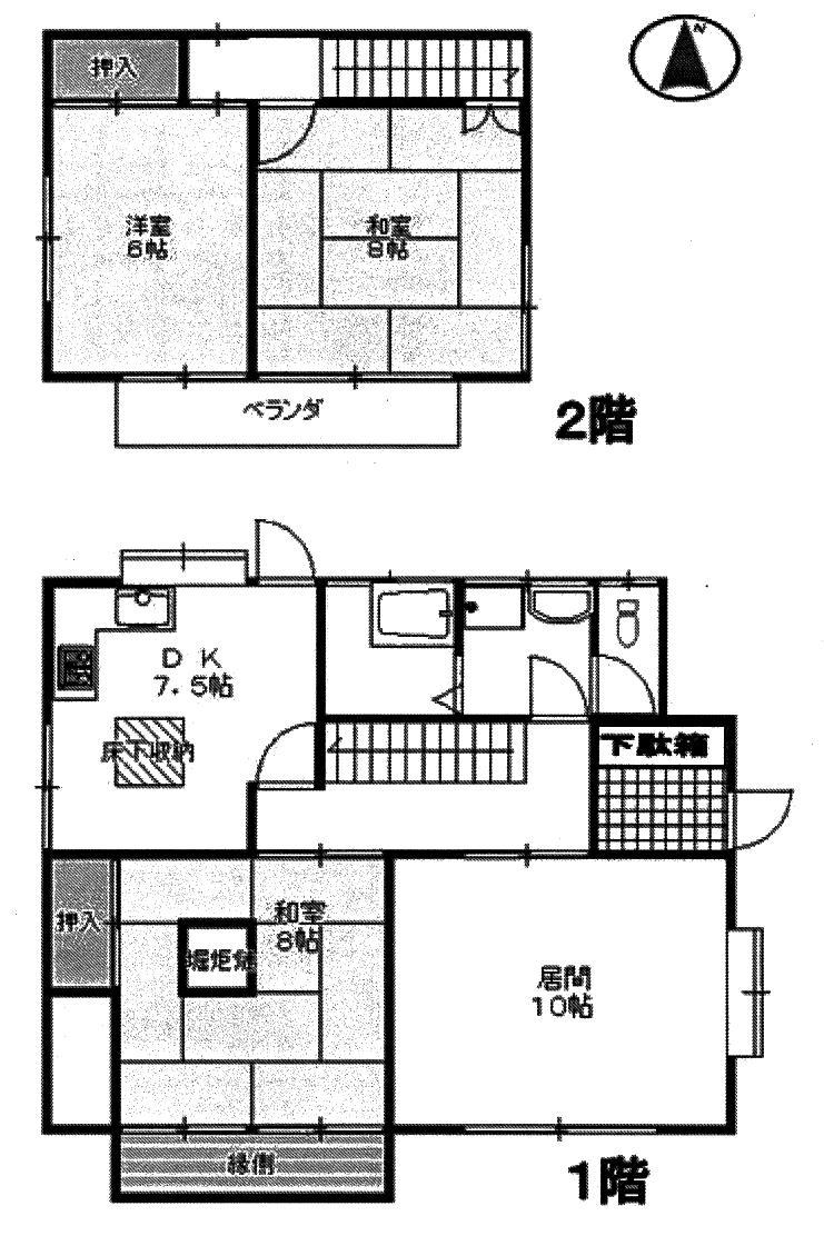 Floor plan. 11.5 million yen, 4DK, Land area 145.46 sq m , Building area 93.57 sq m